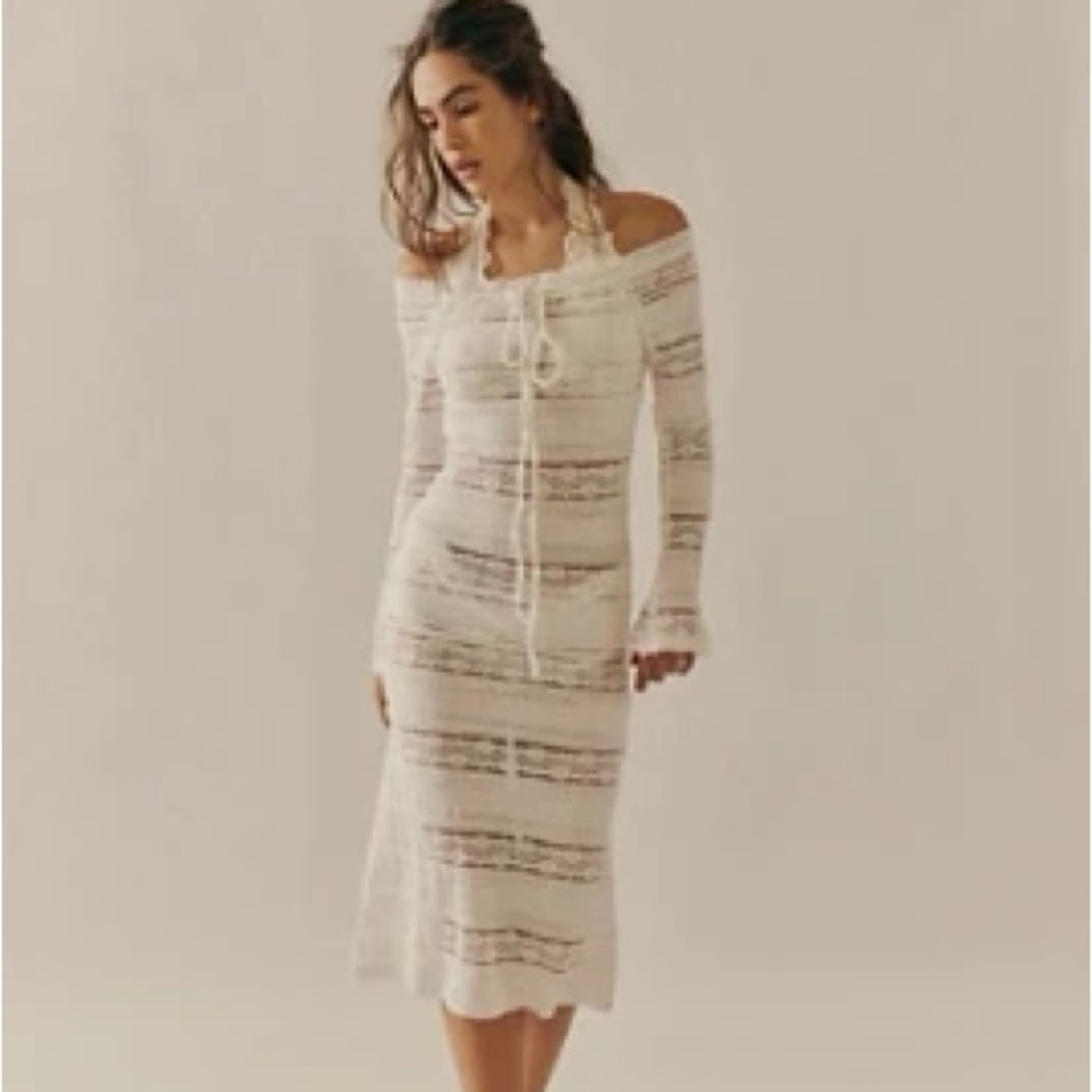 Free People Nightcap French Antique Lace Midi Small‎